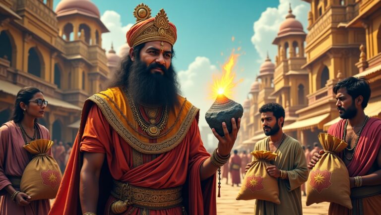 Flux_Dev_A_majestic_Indian_king_adorned_with_regal_attire_and__3