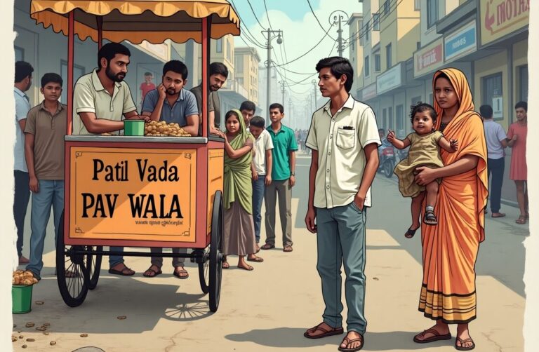 Flux_Dev_Its_poster_features_a_food_cart_with_Patil_Vada_Pav_W_0