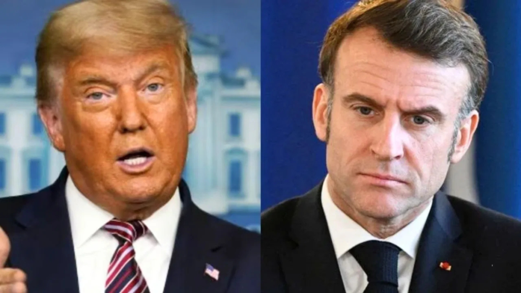 मैक्रों ट्रंप गुस्सा