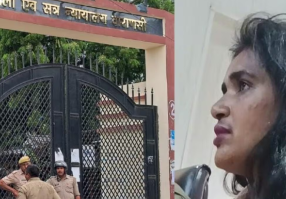 कोर्ट में चाकू हंगामा