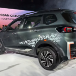 निसान मैग्नाइट लॉन्च के दौरान नई SUV का फ्रंट व्यू