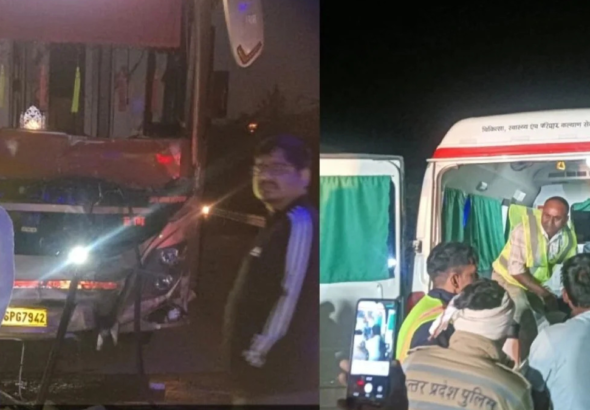 डबल डेकर बस हादसा