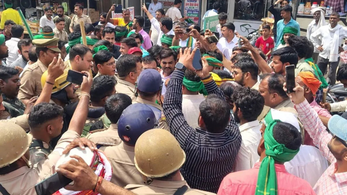 भाकियू हंगामा हमला