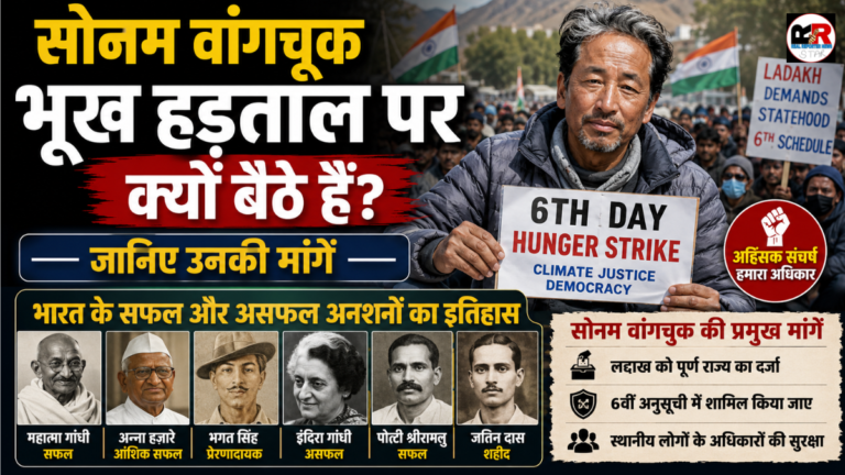 सोनम वांगचुक के भूख हड़ताल पर बैठने