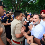 प्रदर्शन के बाद राहुल गांधी