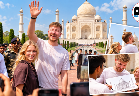 MrBeast Taj Mahal Visit