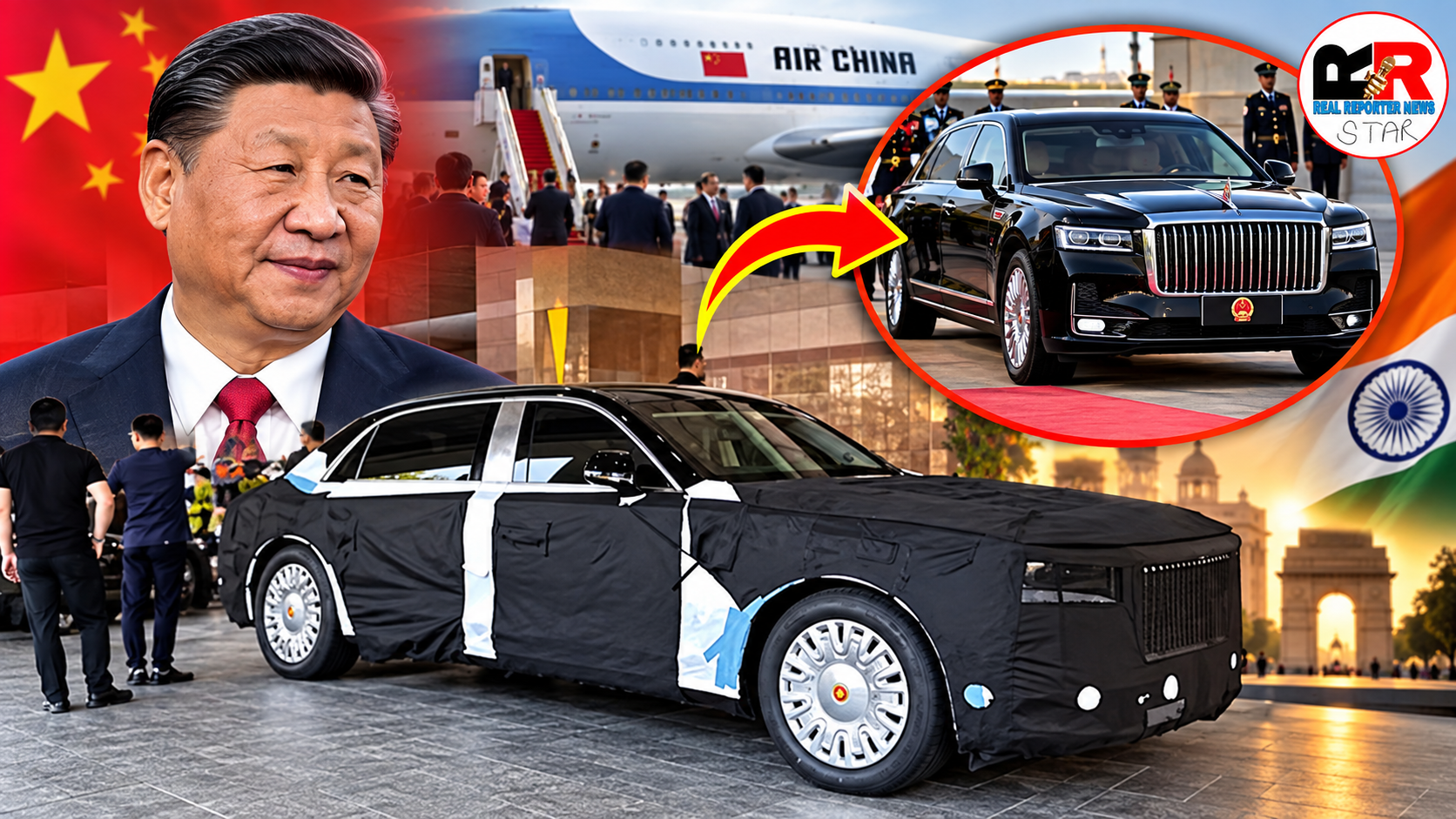 शी जिनपिंग की Hongqi N701 कार