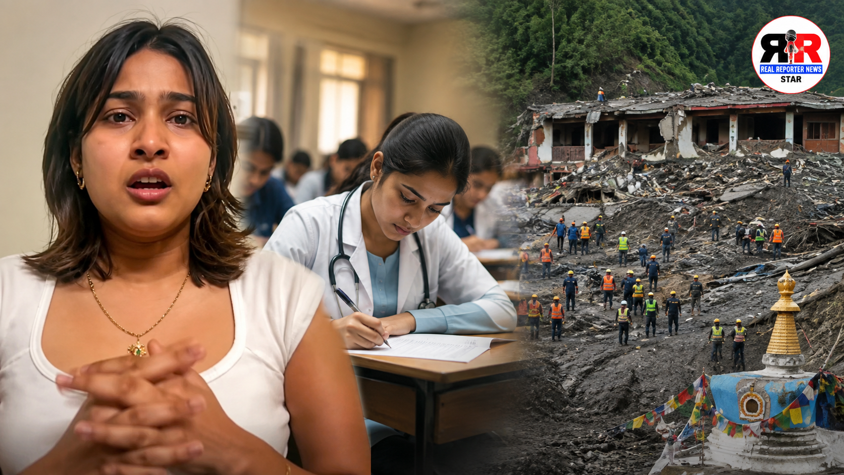 नेपाल में बाढ़ के दौरान