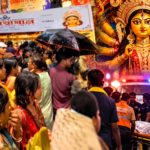कोलकाता के चोरबागान दुर्गा पूजा पंडाल में