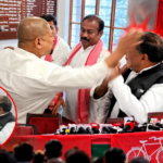 गोरखपुर में सपा की प्रेस कॉन्फ्रेंस