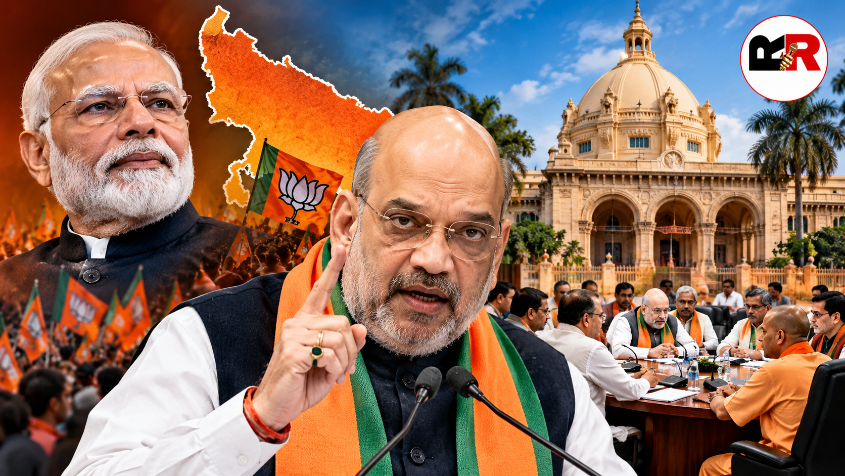 अमित शाह लखनऊ में